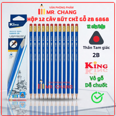 Bút Chì Gỗ 2B 6868 (12 Cây/ Hộp; 6 Hộp/ Lốc; 40 Lốc/ Thùng)