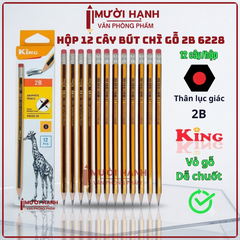 Bút Chì Gỗ 2B 6228 (12 Cây/ Hộp; 6 Hộp/ Lốc; 40 Lốc/ Thùng)