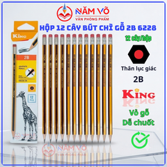 Bút Chì Gỗ 2B 6228 (12 Cây/ Hộp; 6 Hộp/ Lốc; 40 Lốc/ Thùng)