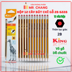 Bút Chì Gỗ 2B 6228 (12 Cây/ Hộp; 6 Hộp/ Lốc; 40 Lốc/ Thùng)