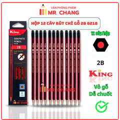 Bút Chì Gỗ 2B 6218 (12 Cây/ Hộp; 6 Hộp/ Lốc; 40 Lốc/ Thùng)