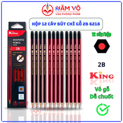 Bút Chì Gỗ 2B 6218 (12 Cây/ Hộp; 6 Hộp/ Lốc; 40 Lốc/ Thùng)