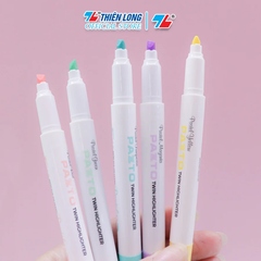 TL -  Bút Dạ Quang màu Pazto Nhỏ rửa được HL-016 (Đỏ, Tím, Xanh Lá, Xanh Ngọc, Vàng) (5 cây/Hộp)