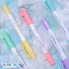 TL -  Bút Dạ Quang màu Pazto Nhỏ rửa được HL-016 (Đỏ, Tím, Xanh Lá, Xanh Ngọc, Vàng) (5 cây/Hộp)