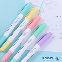 TL -  Bút Dạ Quang màu Pazto Nhỏ rửa được HL-016 (Đỏ, Tím, Xanh Lá, Xanh Ngọc, Vàng) (5 cây/Hộp)