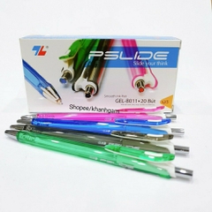 TL - Bút GEL-B011 (Xanh, Đỏ, Đen) (20 Cây/Hộp)