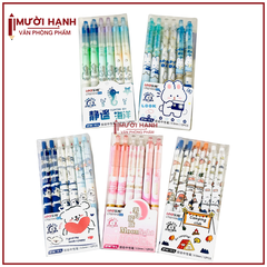 Bút Gel Bấm KHÔNG Xóa Được XQ0021; XQ0026 (12 Cây/Hộp; 12 Hộp/ Lốc; 12 Lốc/ Thùng)