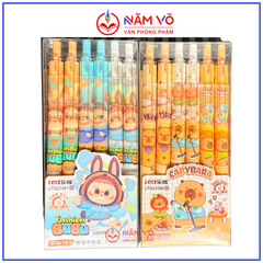 Bút Gel Bấm KHÔNG Xóa Được XQ0021; XQ0026 (12 Cây/Hộp; 12 Hộp/ Lốc; 12 Lốc/ Thùng)