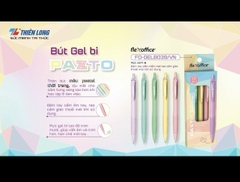 TL - Bút Gel Bi FO-GELB039/VN (MỰC XANH) (5 Cây/5 Màu/Hộp)