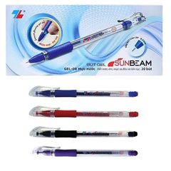 TL - Bút SunBeam GEL08 (Xanh, Tím, Đỏ, Đen) (20 Cây/Hộp)