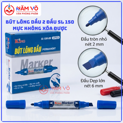 Bút Lông Dầu Lớn 150 (Mực Xanh, Đỏ, Đen) (12 Cây/Hộp, 120 Hộp/Thùng)