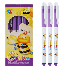 TL - Bút Lông Kim BeeBee FL04 (Xanh, Tím, Đỏ, Đen) (10 Cây/Hộp; 60 Hộp/ Thùng)
