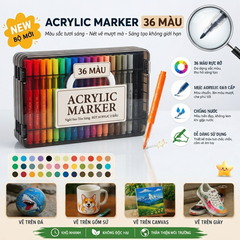 Bút Dạ Acrylic 50233 (Thân Tròn)