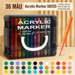 Bút Dạ Acrylic 50233 (Thân Tròn)