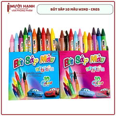 WinQ Bút Sáp 10 Màu CR03 (10 Hộp/ Lốc; 36 Lốc/ Thùng)