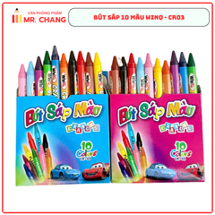 WinQ Bút Sáp 10 Màu CR03 (10 Hộp/ Lốc; 36 Lốc/ Thùng)