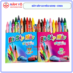 WinQ Bút Sáp 10 Màu CR03 (10 Hộp/ Lốc; 36 Lốc/ Thùng)