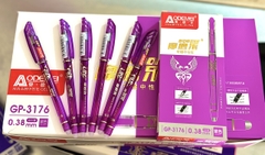 Bút Nắp Đậy Xóa Được Aodemei GP 3176 (Xanh, Tím) (12 Cây/Hộp; 12 Hộp/Lốc; 16 Lốc/Thùng)