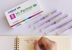 . Bút Gel Mực Nước Chosch Hi-Partner CS-8623 (Xanh, Tím, Đỏ, Đen) (12 Cây/Hộp) (12 Hộp/Lốc) (12 Lốc/Thùng)