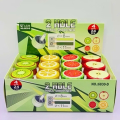 Gọt Bút Chì 2 Lỗ Trái Cây 6830 (24 Cái/ Hộp; 24 Hộp/ Thùng)