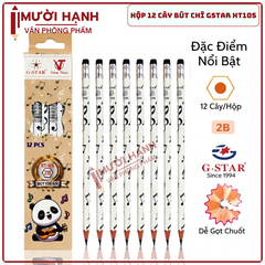 G-Star Bút Chì Đen HT105 2B (12 Cây/ Hộp; 12 Hộp/ Lốc; 20 Lốc/ Thùng)