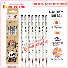 G-Star Bút Chì Đen HT105 2B (12 Cây/ Hộp; 12 Hộp/ Lốc; 20 Lốc/ Thùng)