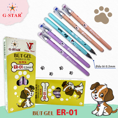G-Star Bút Gel Xoá Được ER01 (Xanh, Tím, Đen) (12 Cây/Hộp; 10 Hộp/ Lốc; 120 Hộp/Thùng)