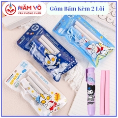 Gôm Bấm Bịch (1 Cây kèm 2 ruột) (24 Bịch/ Lốc; 18 Lốc/ Thùng; 432 Bịch/ Thùng)