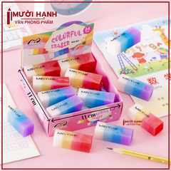 Gôm Tẩy Cầu Vồng MQ 681 (24 Cục/Lốc; 30 Lốc/Thùng)