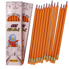 G-Star Bút chì đen HB CCC (12 Cây/ Hộp; 12 Hộp/ Lốc; 20 Lốc/ Thùng)