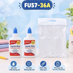 Beifa - Set 2 Chai Keo Nước Dán Đa Năng FU57-36A (2 Lọ/Vỉ, 120 Vỉ/Thùng)