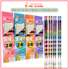 Bút Chì Gỗ 2B 8815 (12 Cây/ Hộp; 12 Hộp/ Lốc; 240 Hộp/ Thùng)
