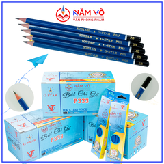 G-Star Bút Chì Gỗ P333- 2B; 3B; 4B; 5B; 6B (12 Cây/Hộp; 12 Hộp/Lốc; 240 Hộp/ Thùng)
