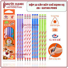 G-Star Bút Chì Định Vị P999 2B Có Gôm (12 Cây/Hộp; 12 Hộp/ Lốc; 20 Lốc/ Thùng)