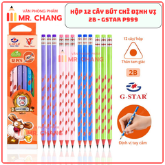 G-Star Bút Chì Định Vị P999 2B Có Gôm (12 Cây/Hộp; 12 Hộp/ Lốc; 20 Lốc/ Thùng)