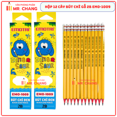 Gstar Bút Chì Đen Emo 1009 Hiệu Emotri (12 Cây/ Hộp; 12 Hộp/ Lốc; 240 Hộp/ Thùng)