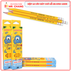 Gstar Bút Chì Đen Emo 1009 Hiệu Emotri (12 Cây/ Hộp; 12 Hộp/ Lốc; 240 Hộp/ Thùng)