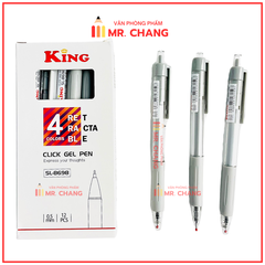 Bút 8698 King/ T8 (Xanh, Tím, Đỏ, Đen) (12 Cây/Hộp; 16 Hộp/Lốc; 192 Hộp/Thùng)