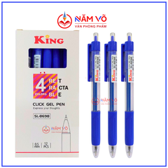 Bút 8698 King/ T8 (Xanh, Tím, Đỏ, Đen) (12 Cây/Hộp; 16 Hộp/Lốc; 192 Hộp/Thùng)