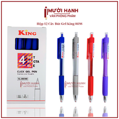 Bút 8698 King/ T8 (Xanh, Tím, Đỏ, Đen) (12 Cây/Hộp; 16 Hộp/Lốc; 192 Hộp/Thùng)