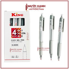 Bút 8698 King/ T8 (Xanh, Tím, Đỏ, Đen) (12 Cây/Hộp; 16 Hộp/Lốc; 192 Hộp/Thùng)