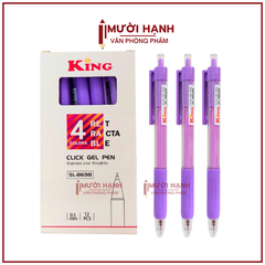 Bút 8698 King/ T8 (Xanh, Tím, Đỏ, Đen) (12 Cây/Hộp; 16 Hộp/Lốc; 192 Hộp/Thùng)