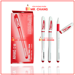 Bút Gel Nước Chữ AAA 0.5mm Aihao AH-801A (Xanh, Tím, Đỏ, Đen) (12 Cây/Hộp) (12 Hộp/Lốc) (12 Lốc/Thùng)