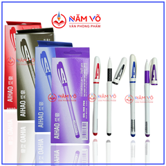 Bút Gel Nước Chữ AAA 0.5mm Aihao AH-801A (Xanh, Tím, Đỏ, Đen) (12 Cây/Hộp) (12 Hộp/Lốc) (12 Lốc/Thùng)