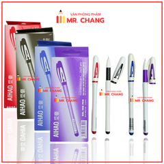 Bút Gel Nước Chữ AAA 0.5mm Aihao AH-801A (Xanh, Tím, Đỏ, Đen) (12 Cây/Hộp) (12 Hộp/Lốc) (12 Lốc/Thùng)