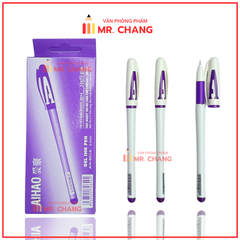 Bút Gel Nước Chữ AAA 0.5mm Aihao AH-801A (Xanh, Tím, Đỏ, Đen) (12 Cây/Hộp) (12 Hộp/Lốc) (12 Lốc/Thùng)