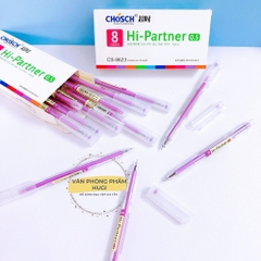 Bút Gel Mực Nước Chosch Hi-Partner CS-8623 (Xanh, Tím, Đỏ, Đen) (12 Cây/Hộp) (12 Hộp/Lốc) (12 Lốc/Thùng)