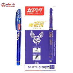 Bút Nắp Đậy Xóa Được Aodemei GP 3176 (Xanh, Tím) (12 Cây/Hộp; 12 Hộp/Lốc; 16 Lốc/Thùng)
