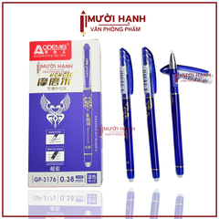 Bút Nắp Đậy Xóa Được Aodemei GP 3176 (Xanh, Tím) (12 Cây/Hộp; 12 Hộp/Lốc; 16 Lốc/Thùng)