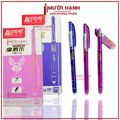 Bút Nắp Đậy Xóa Được Aodemei GP 3176 (Xanh, Tím) (12 Cây/Hộp; 12 Hộp/Lốc; 16 Lốc/Thùng)